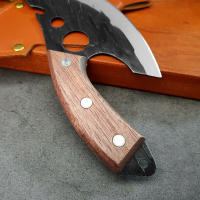 Cuchillo De Cocina Multifuncional De Acero Inoxidable Forgado Con Abrebotellas Y Funda Cuchillo Para Carne Y Desbonador - details 7