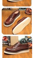 Zapatos de cuero vacuno puro de alta gama, zapatos casuales de herramientas de piel vacuna de primera capa - details 3