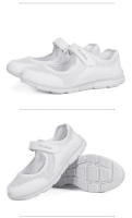 Zapatos informales de verano para mujer, zapatillas portátiles suaves, zapatos para caminar, suelas planas para mujer, zapatos blancos transpirables sin cordones - details 24