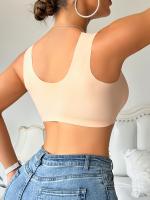 Sujetador Elegante de Encaje con Empuje para Mujer - Cierre Delantero, Bordes Festoneados, Almohadillas No Extraíbles, Mezcla de Poliéster y Elastano, Solo Lavado a Mano - details 2