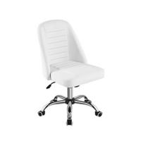 Silla de Oficina Tapizada de Piel Sintética Diseño de Cama de Recepción de 2 Piezas con Brazo de Apoyo Capacidad de 136 KG - details 7