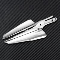 Deflector de viento delantero para motocicleta, horquilla cromada, Deflector de parabrisas embellecedor para Harley Touring Road King Street Glide CVO 1995-2021 2022 - details 5