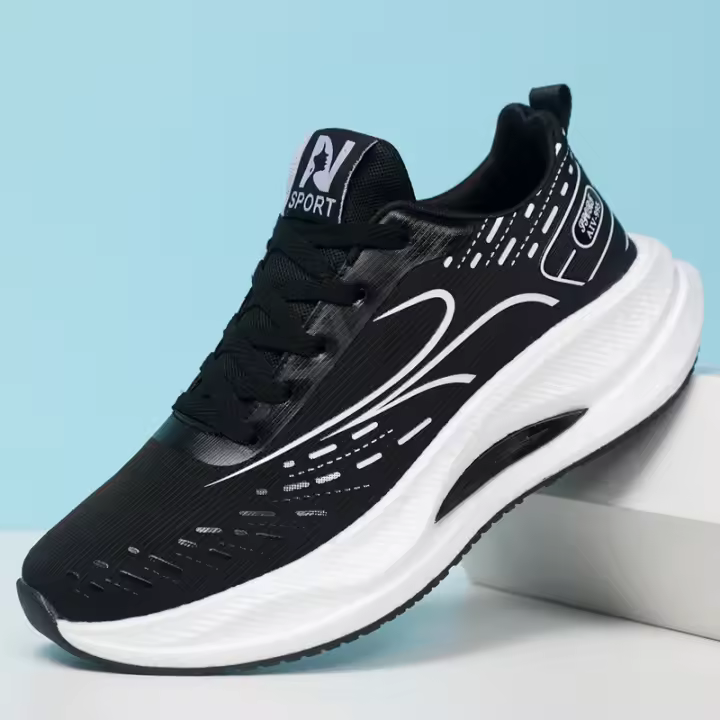 Zapatillas de Correr para Hombres Primavera 2025 Suela de Carbono Ligera, Estilo Coreano, Compatible con Todo - 1