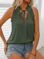 Camisa Verde de Verano Sexy con Halter Moda Callejera 2024 para Mujeres - details 4