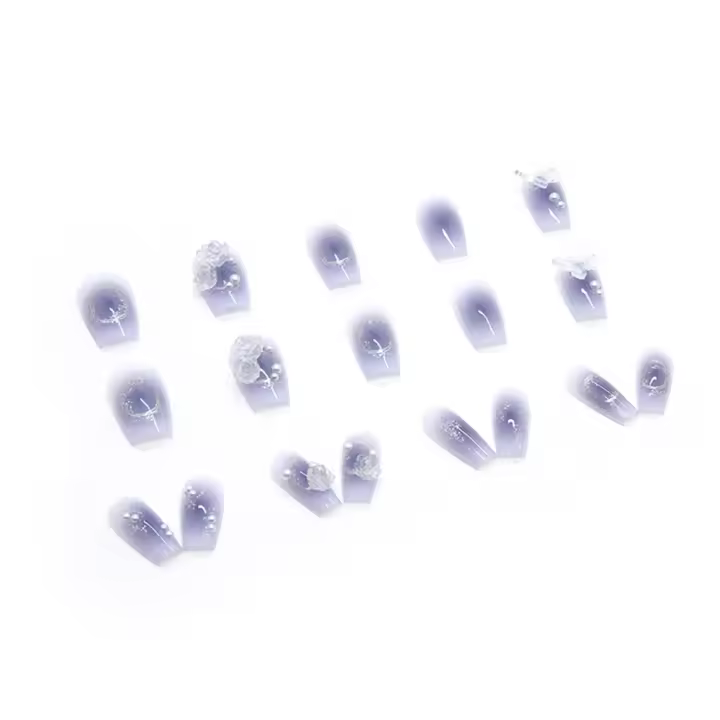 Uñas postizas de cobertura completa, 24 piezas, no fáciles de romper, para principiantes - 1