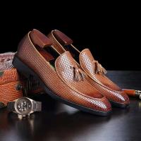 2022- Zapatos formales vietnamitas informales de cuero caliente de uso diario profesional de oficina con diseño de cocodrilo español - details 10
