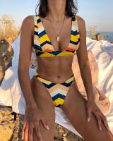 Conjunto de Bikini de Color Sólido de Alta Calidad Estilo Ajustado para Mujeres - details 31