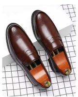 Zapatos de vestir informales de talla grande para hombre, nuevo diseño de boda Oxford, doble cuero - details 1