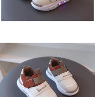 Primavera y otoño nuevos niños Casual versátil cómodo luminoso zapatillas niñas antideslizante moda papá zapatos marea - details 8