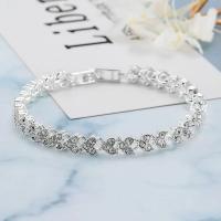 Pulsera elegante para mujer, cadena de circonita cúbica, diamantes de imitación, brazalete con incrustaciones brillantes, regalos - details 3