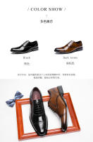 Zapatos de vestir casuales de cuero tallado de tres partes - details 3