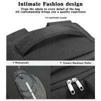 Mochila de viaje para hombre, Bolsa Escolar con puerto de carga USB, gran capacidad, 16 pulgadas, resistente al agua, a la moda - details 7
