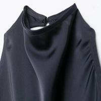 OUWU- Chaleco halter de satén para vacaciones de verano, camiseta sin mangas informal sin espalda, dobladillo irregular elegante Y2K, tops elegantes para mujer - details 5