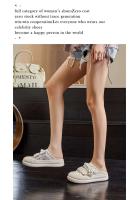 Tenis bajos de piel blanca con cordones, zapatos para caminar informales y cómodos - details 3