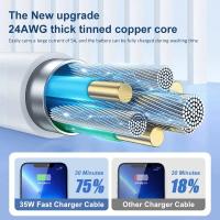 Cable de Carga Rápida PD 35W Compatible con iPhone 11, 12, 13, 14 XS Max, XR, USB C, Lightning - details 8