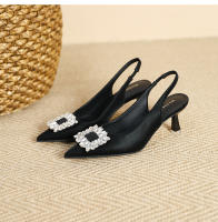 Nuevos tacones altos con correa y hebilla cuadrada de diamantes brillantes para fiesta - details 21