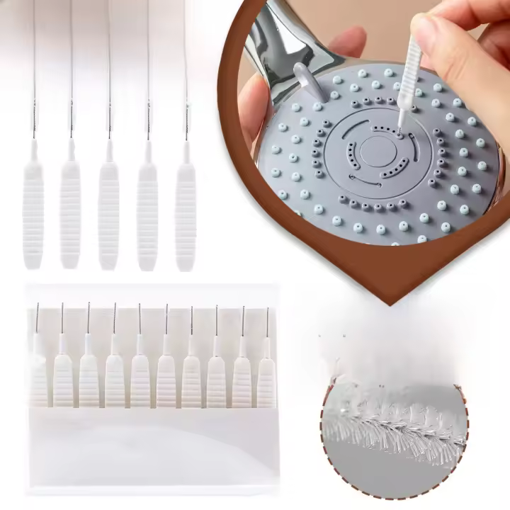 Cepillos de Limpieza Antidesatadación para Ducha de Baño 10/30Pcs Mini Cepillos para Limpieza de Polvo de Hueco de Teléfono Móvil - 1