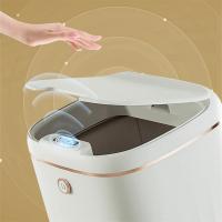 Cubo de basura inteligente de 20L, cubo de basura eléctrico impermeable, automático, para cocina, baño, inodoro, con Sensor, blanco - details 9