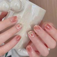Caja de 24 piezas uñas removibles estilo corto parches uñas postizas uñas tabletas - details 37