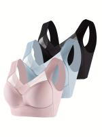 Ropa Interior Sin Montura Para Mujer, Sujetador Deportivo Para Correr, Yoga, 3 Piezas - details 0