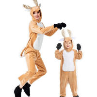 Disfraces de venado para Halloween, trajes de una pieza, adecuados para actuaciones en el escenario, ropa de padres e hijos - details 6