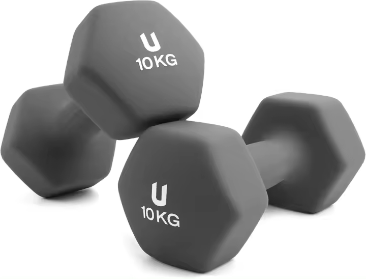 Antideslizantes【Hierro |   Neopreno】de 1 kg a 10 kg - Suaves al Tacto para Hombres y Mujeres, Diseño Ergonómico, Anti-Rodadura, Gimnasio en Casa, Fitness - 1