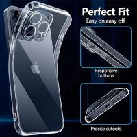 Funda de TPU transparente ultrafina para iPhone 16 Pro Max 15 14 13 11 12 Pro Max Plus Mini X XR XS Max Funda de silicona transparente - details 3