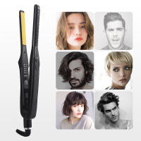 Mini plancha de pelo plana con lápiz 3/10, plancha alisadora de barba de calentamiento rápido, plancha plana pequeña para alisador de pelo corto - details 0