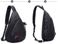 Mochila de Pecho Camuflada Negra para Hombres Bolsa Deportiva Impermeable para Viajes Gran Bolsa Cruzada para Niños y Adultos - details 15