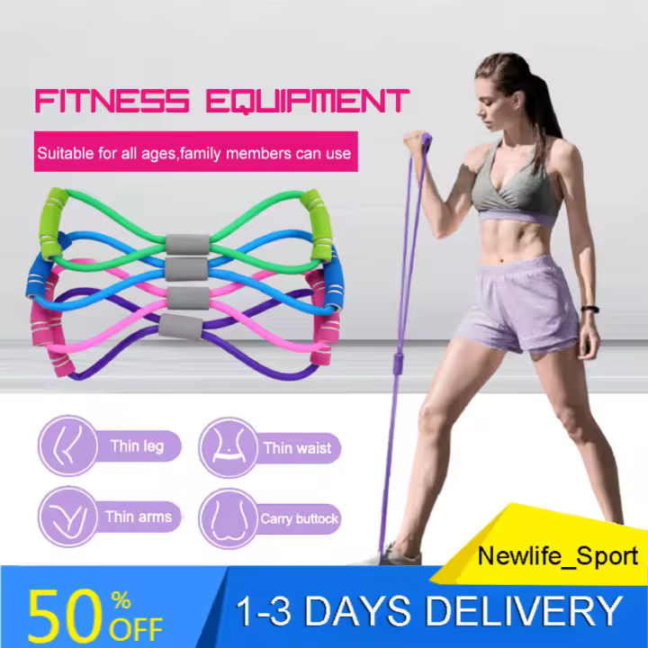 Cuerda de Yoga Fitness Resistencia de Banda de Pared Expansor de Pecho - 1