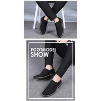 Zapatos informales de gamuza para hombre, calzado con cordones, Oxford azul, planos, transpirables, talla grande 38-48 - details 22