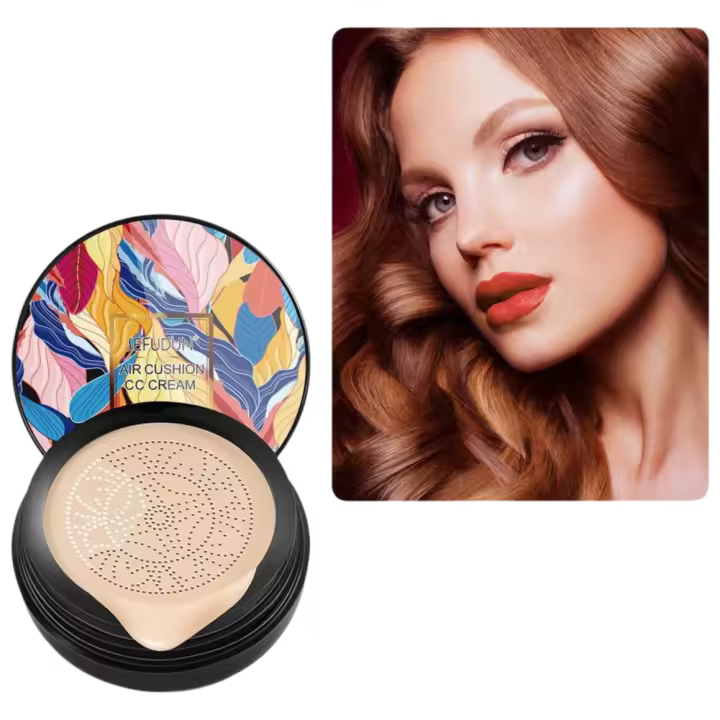 BB Liquid Mushroom Head Cream Corrector de tono base hidratante resistente al agua - 1