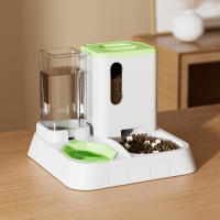 Comedero automático para mascotas y dispensador de agua – Cuenco de agua para alimentador de alimentos para perros y gatos de gran gravedad 2 en 1 – Fácil de limpiar, no necesita energía – Estación para mascotas duradera, antideslizante, para interiores y - details 4