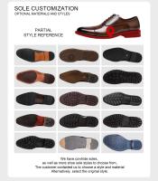 Zapatos de vestir de lujo para hombre, de cuero genuino italiano clásico Oxford de oficina - details 2
