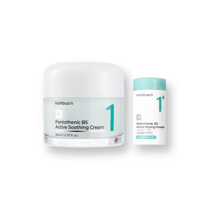 Numbuzin Set para el cuidado del acné Crema calmante + Polvo de secado activo pantotenico B5 No.1 - 1