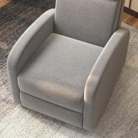 Sillón Relajable Manual Almohada de Lino Sintético Respaldar Alto Carga de 120kg - details 4