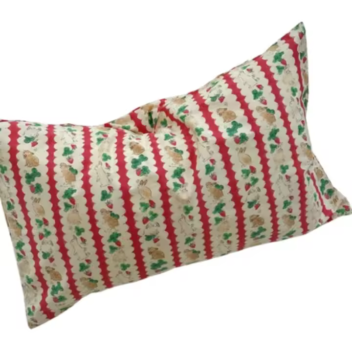 Funda de almohada de algodón transpirable moderna, funda de cojín de sofá INS con patrón Floral, funda de almohada de dibujos animados suave y colorida, decoración de sofá - 1