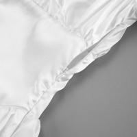 Vestido blanco nuevo de invierno versátil con mangas farol de satén Design Sense - details 21