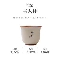 Taza de té azul y blanca única de hielo negro maestro de color esmaltado Jingdezhen, transformada de horno a edificio - details 47