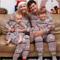 Ropa de casa navideña para la familia, pijama para padres e hijos, Mono para bebé, ropa de dormir de Año Nuevo - details 4