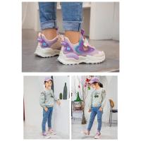 Zapatillas de deporte de marca para niños, zapatillas antideslizantes para correr para niñas, zapatillas deportivas impermeables para exteriores, zapatillas de tenis rosas, zapatos cómodos para caminar - details 21