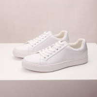 Zapatos blancos retro con punta negra para hombre, zapatillas versátiles - details 8