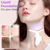 Adecuado para el hogar de las mujeres, masajeador de belleza para rostro, cuello y cuerpo, vibración de calentamiento, 7 tipos de luz de colores - details 4