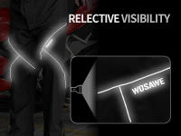 Pantalones de Lluvia para Motocicleta WOSAWE Impermeables, Secado Rápido, Ajuste Recto, Cintura Elástica para Hiking, Camping, Trekking - details 5