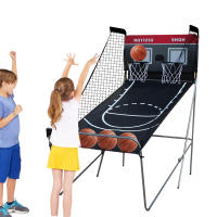 Máquina de baloncesto automática, juego de baloncesto portátil con 4 pelotas de baloncesto pequeñas y 8 ajustes de juego - details 1