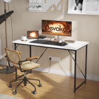 Escritorio pequeño para Ordenador, 100 x 50 x 73 cm Escritorio, Mesa de Oficina en casa, Escritorio para Ordenador portátil, Mesa de Diseño Industrial Blanco - details 4