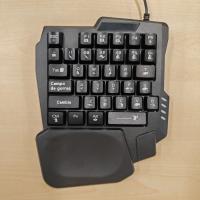 K5 teclado de una sola mano deslumbrar color sensación mecánica periféricos informáticos convertidor de pollo teclado de juegos se aplica - details 12