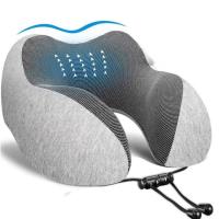 Almohada de Espuma Viscoelástica en Forma de U para Cuello Almohada de Viaje Suave - details 1