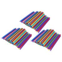 300 pajitas gigantes de 10,3 pulgadas, pajitas para batidos, pajitas para batidos, extra anchas, extra largas, colores brillantes surtidos - details 1