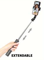 Trípode para Selfie Stick, Trípode Estable Reforzado y Selfie Stick Portátil Ampliable, con Control Remoto Inalámbrico y Soporte para Trípode, para Selfies en Grupo/Transmisión en Vivo/Grabación de Video, para iPhone, para Smartphones Android - details 5